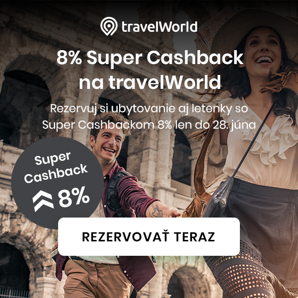 8% Super Cashback na travelWorld